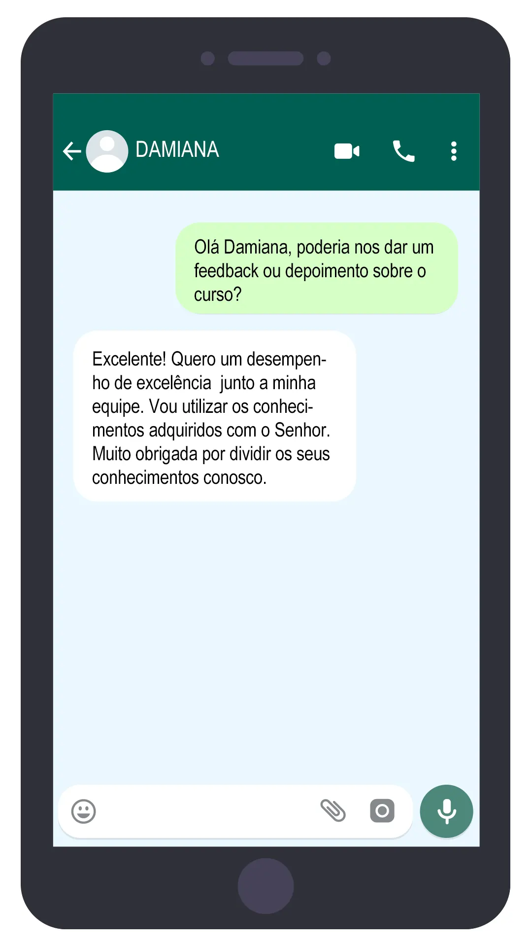 Depoimento Damiana EAD