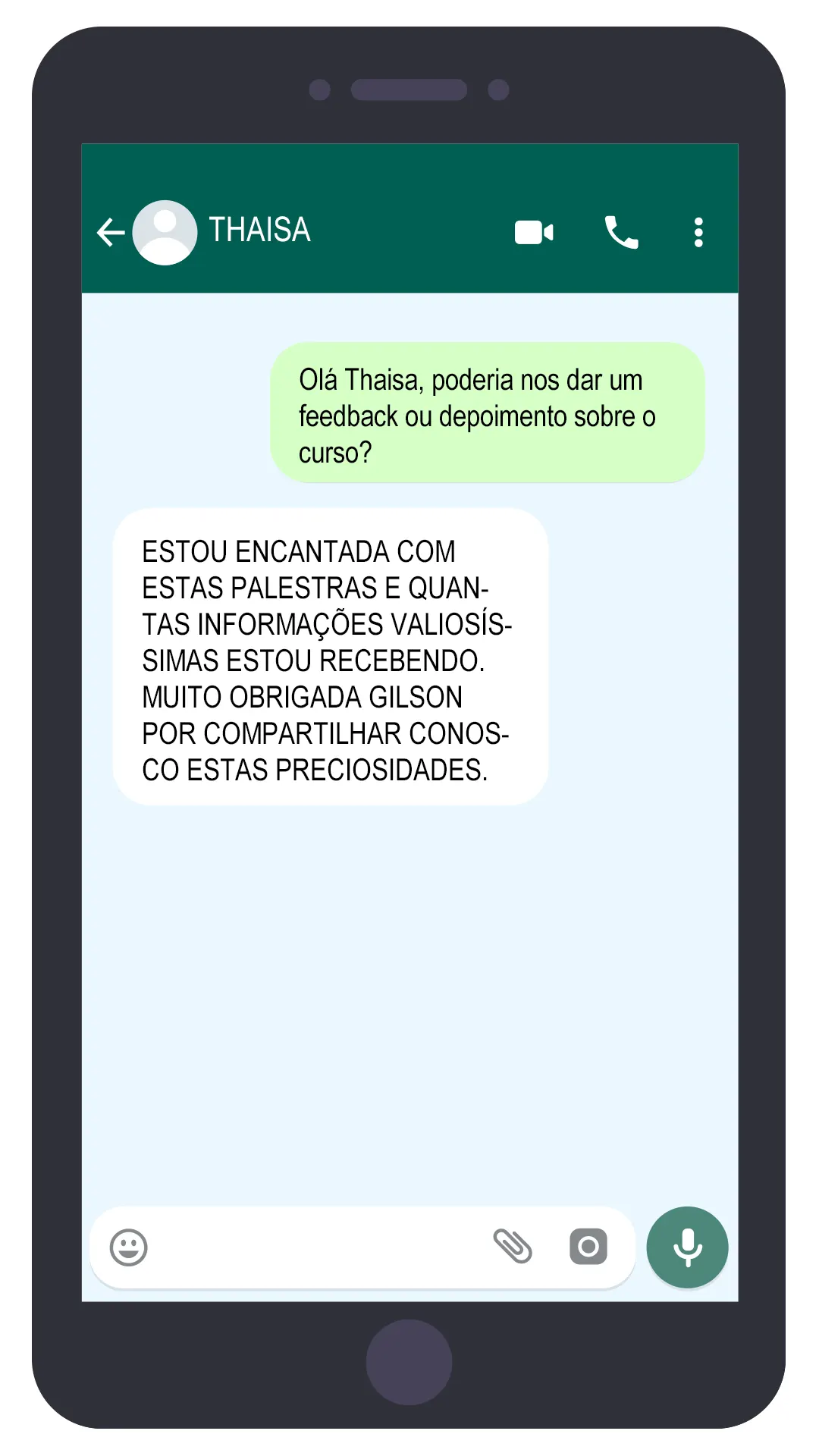 Depoimento Thaisa EAD